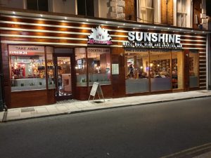 SUNSHINE BAR AND GRILL IN HYTHE, KENT UK